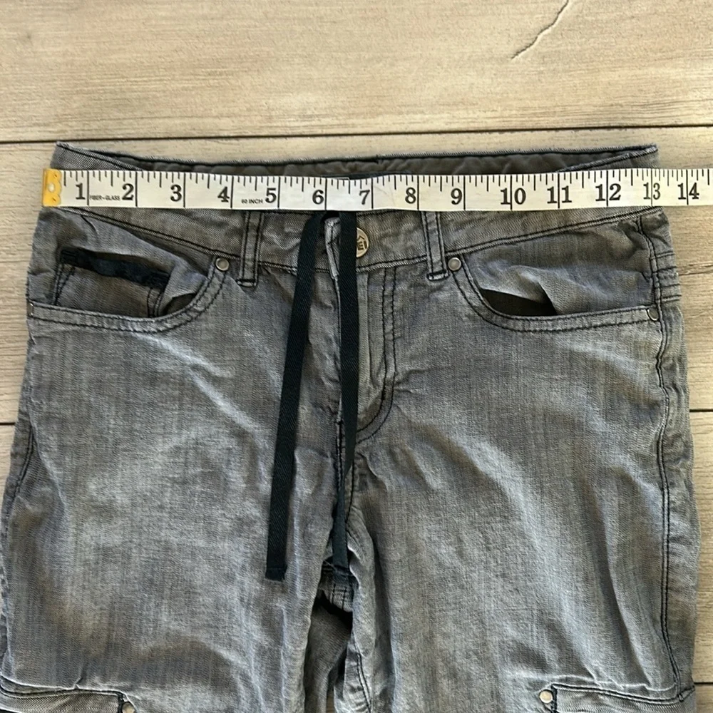 REI 844195 Blue Convertible Full Cropped Stretch Pants EUC size 0